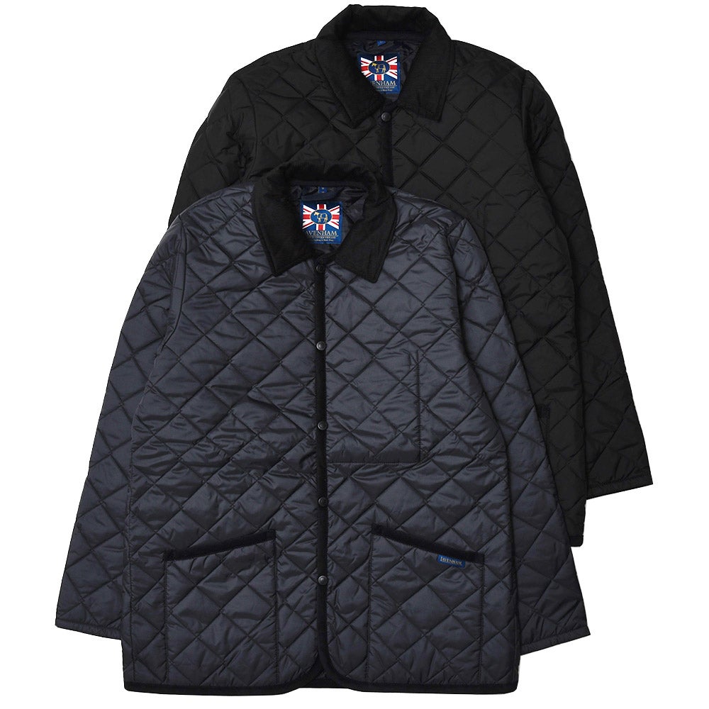 LAVENHAM/ラベンハムTornhamソーンハムポリエステルベストキルティングカラーレスベスト