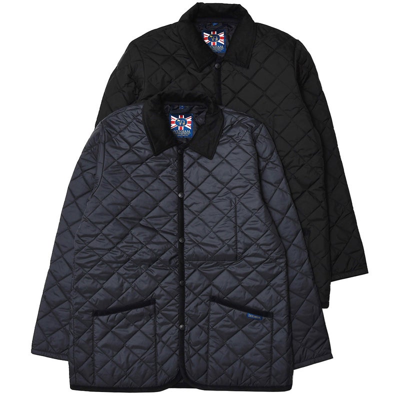 LAVENHAM/ラベンハムTornhamソーンハムポリエステルベストキルティングカラーレスベスト