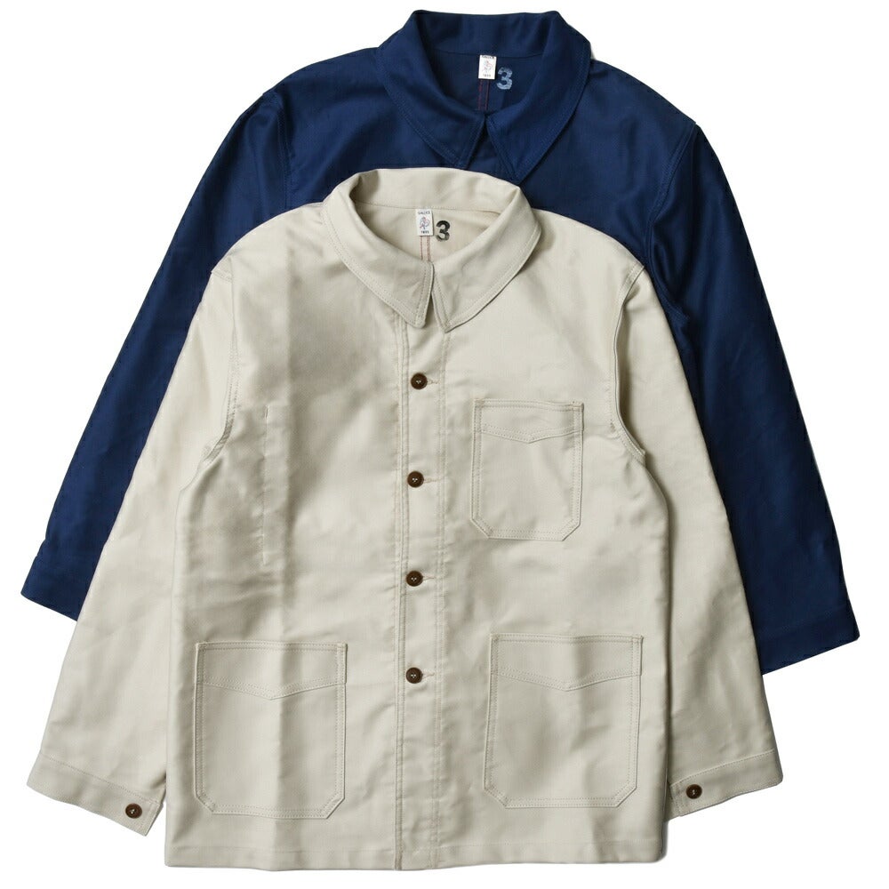 LETRAVAILLEURGALLICE/ルトラヴァイユールガリスLAVESTEモールスキンワークジャケット