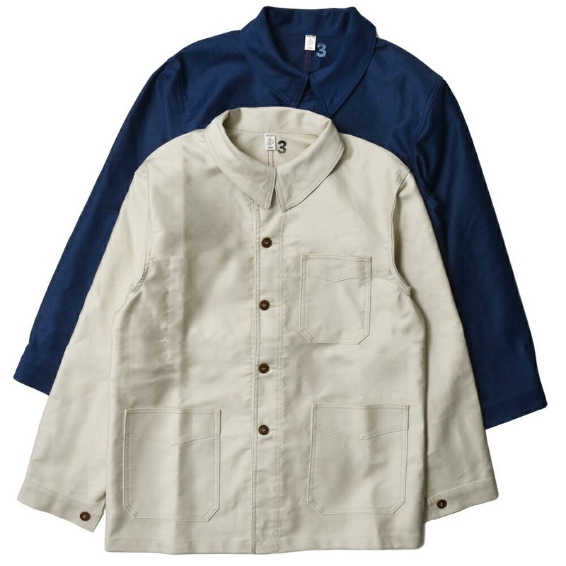 LETRAVAILLEURGALLICE/ルトラヴァイユールガリスLAVESTEモールスキンワークジャケット