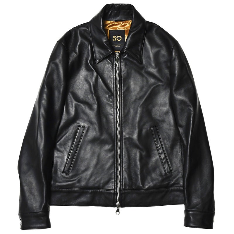 CINQUANTA/チンクアンタラムナッパレザーブルゾンR533/1