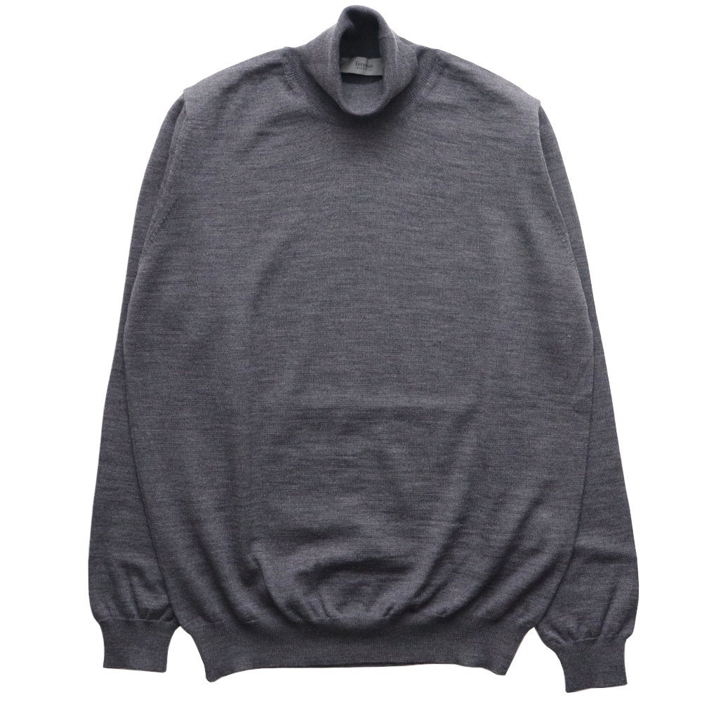 Ferrante/フェランテメリノウール12Gタートルネックニット