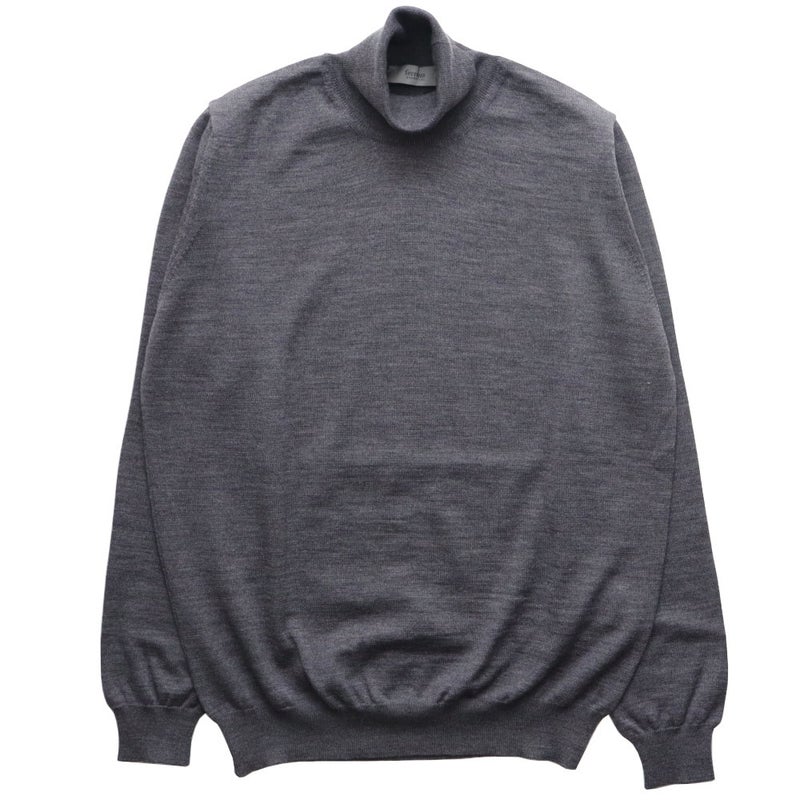 Ferrante/フェランテメリノウール12Gタートルネックニット