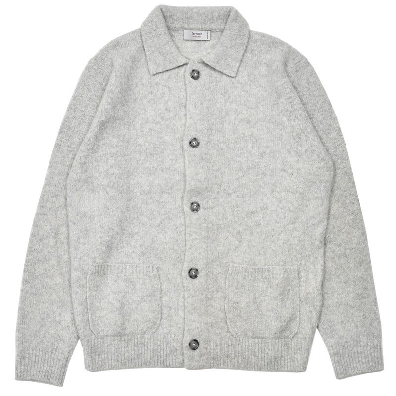 Ferrante/フェランテROYALREDウールナイロンカシミヤカバーオールニットカーディガン