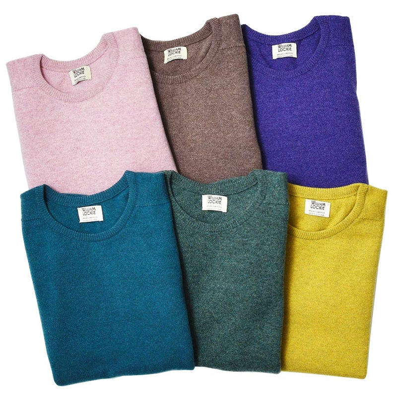 WILLIAMLOCKIE/ウィリアムロッキーLEVENラムズウールクルーネックニット