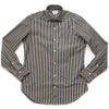 GIANNETTOセミワイドカラーストライプシャツ