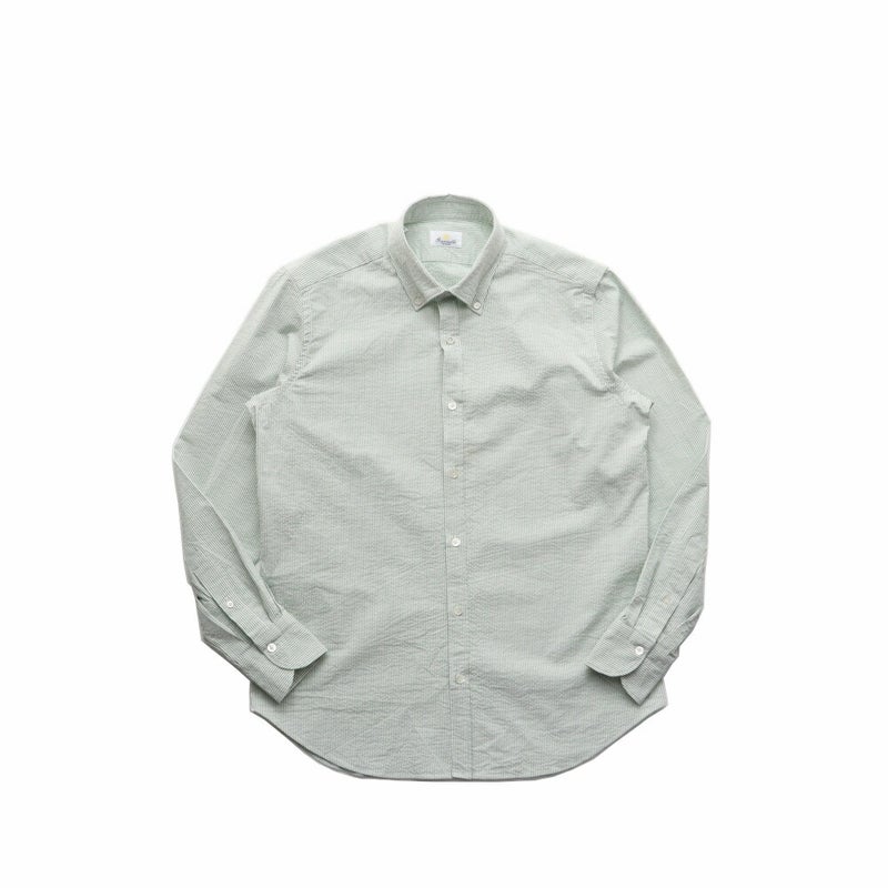 GIANNETTO/ジャンネットシアサッカーキャンディーストライプボタンダウンシャツ