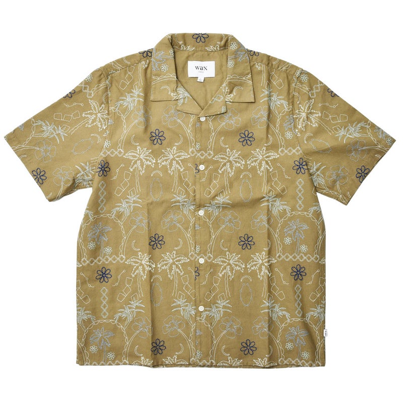 waxlondon/ワックスロンドンコットンエンブロイダリーオーバーサイズTシャツ