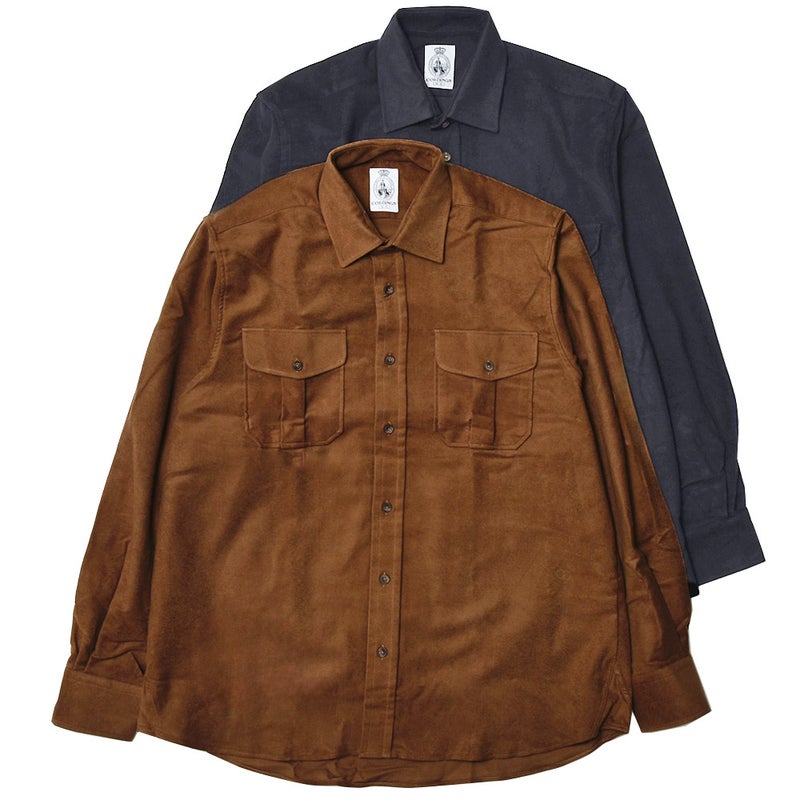 CORDINGS/コーディングスモールスキンオーバーシャツ