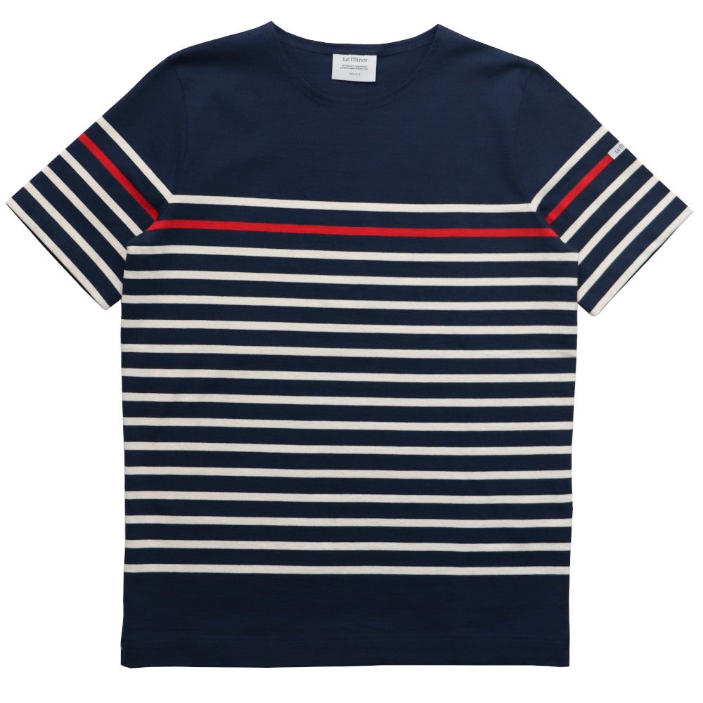 LeMinor/ルミノアコットンソリッドバスクシャツ