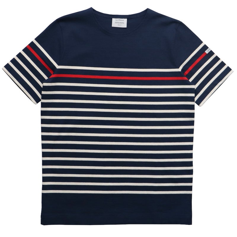 LeMinor/ルミノアコットンソリッドバスクシャツ