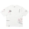 waxlondon/ワックスロンドンコットンエンブロイダリーオーバーサイズTシャツ