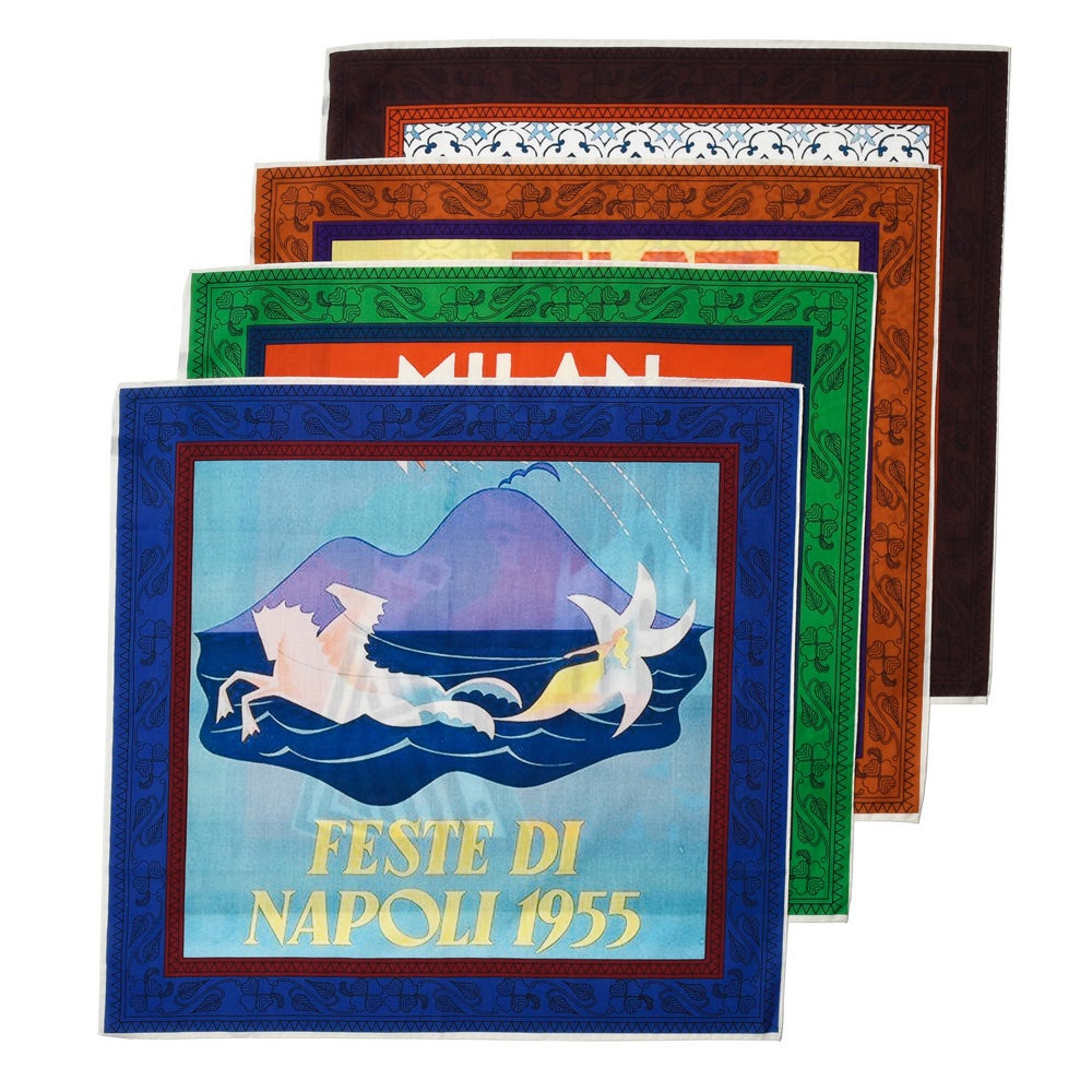 SpaccaNeapolis/スパッカネアポリスコットンプリントバンダナスカーフネッカチーフ