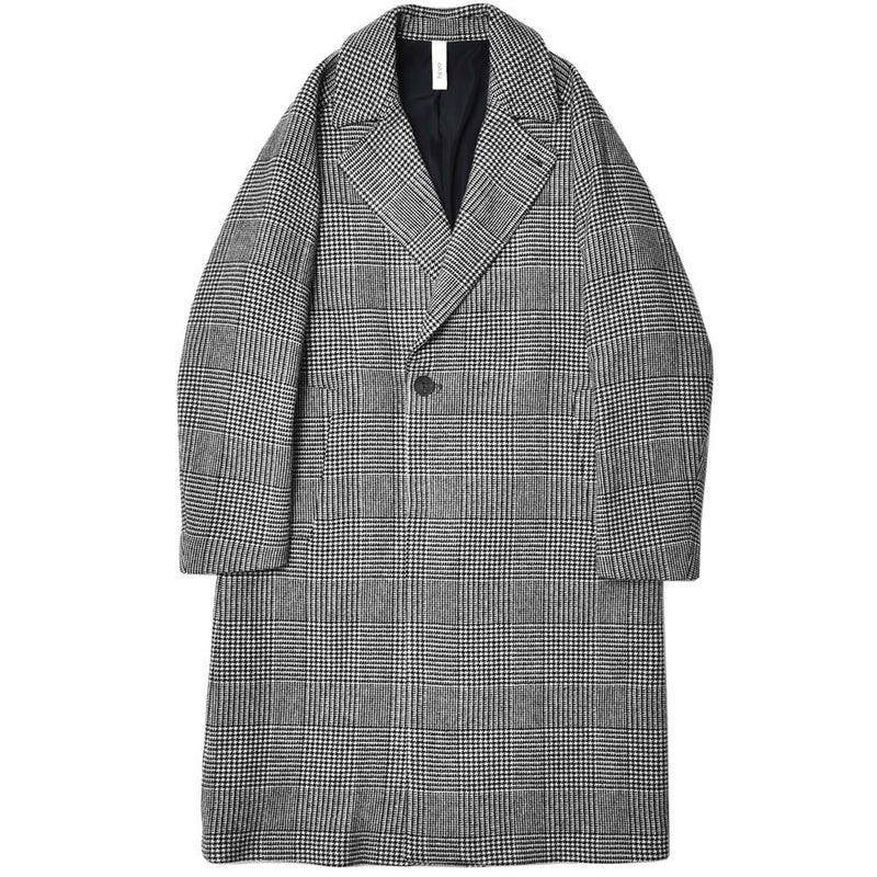 hevo/イーヴォSURBONスルボンウォーターレペレントウールナイロンソフトメルトン1Bセミダブルコート