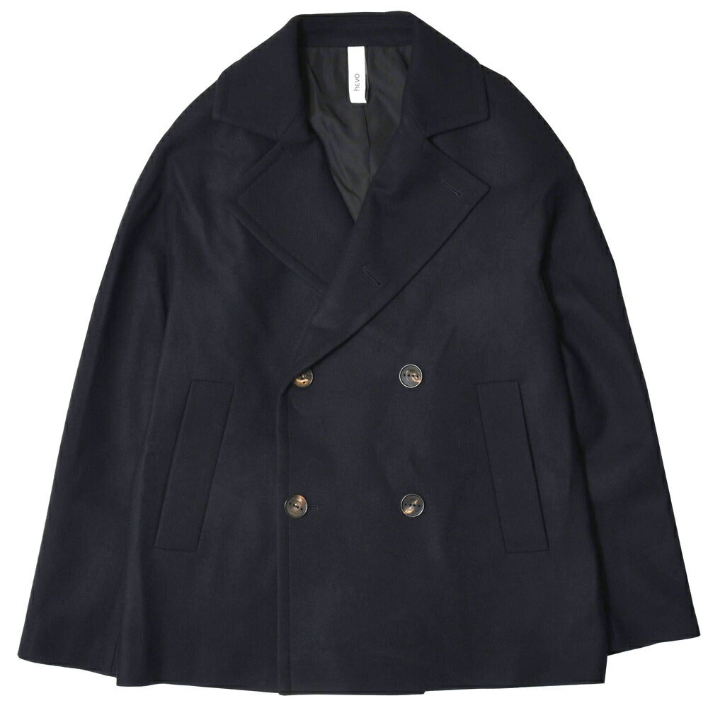 hevo/イーヴォSURBONスルボンウォーターレペレントウールナイロンソフトメルトン1Bセミダブルコート