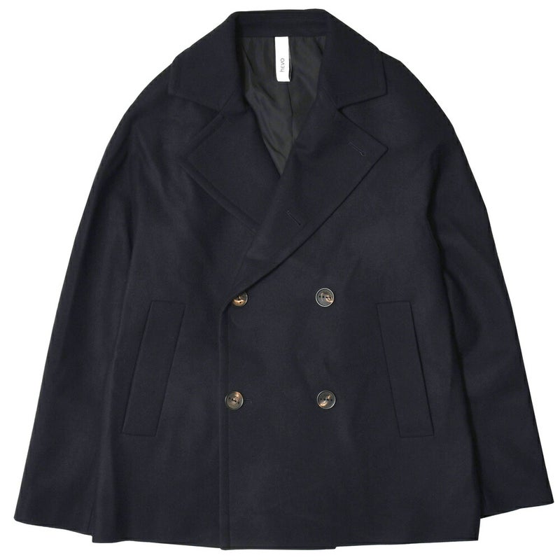 hevo/イーヴォSURBONスルボンウォーターレペレントウールナイロンソフトメルトン1Bセミダブルコート
