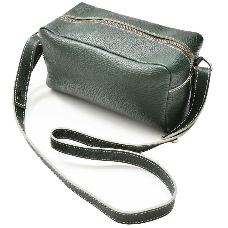 CharlesetCharlus/シャルルエ・シャルリュスグレインレザーショルダーポーチ