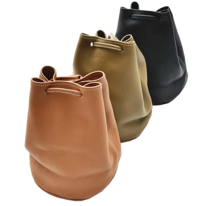 CharlesetCharlus/シャルルエ・シャルリュスグレインレザーショルダーポーチ