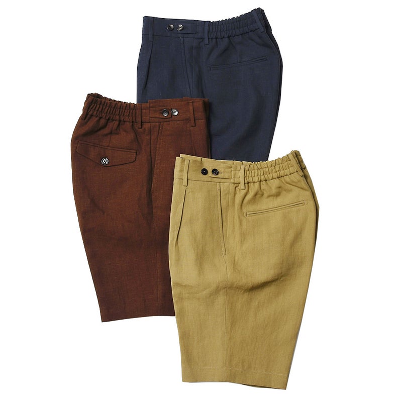 BERWICH/ベルウィッチSCOTCHスコッチテクノウール2プリーツサイドアジャスターテーパードパンツ